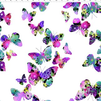 A Groovy Garden Butterflies in Purple