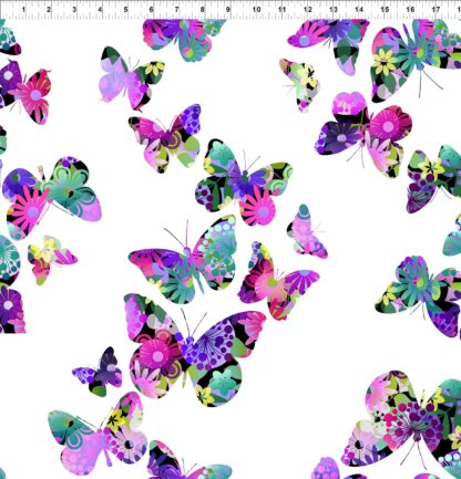 A Groovy Garden Butterflies in Purple