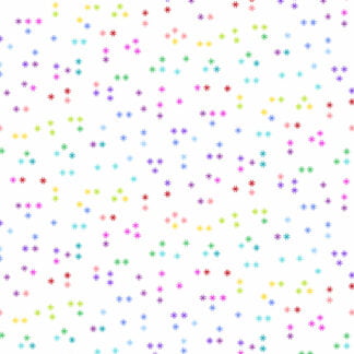 Rainbow Wonderland Tic Tac Toe in White features tiny stylized rainbow hash marks on a white background.