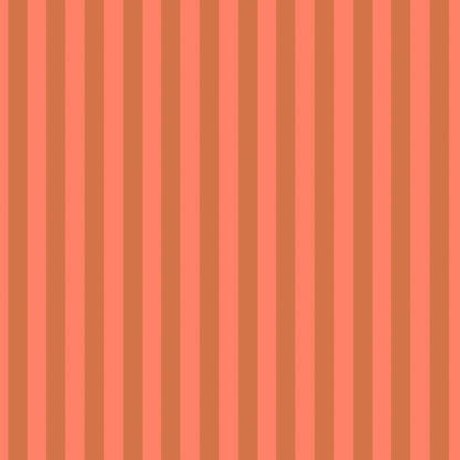 Neon Tent Stripe in Lunar features alternating salmon and coral stripes that run parallel to the selvage.