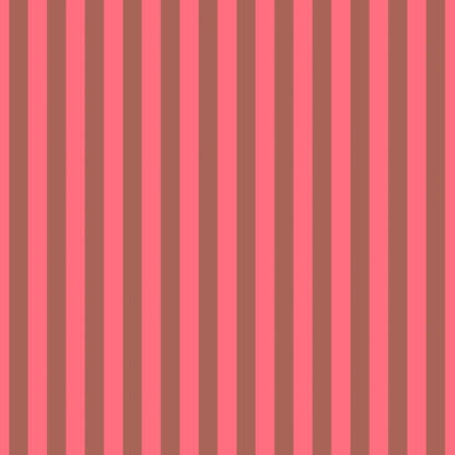Neon Tent Stripe in Nova features alternating strawberry and crimson stripes that run parallel to the selvage.